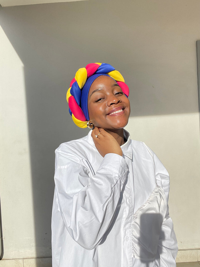 Mixed Colour Braided Headband (Only)