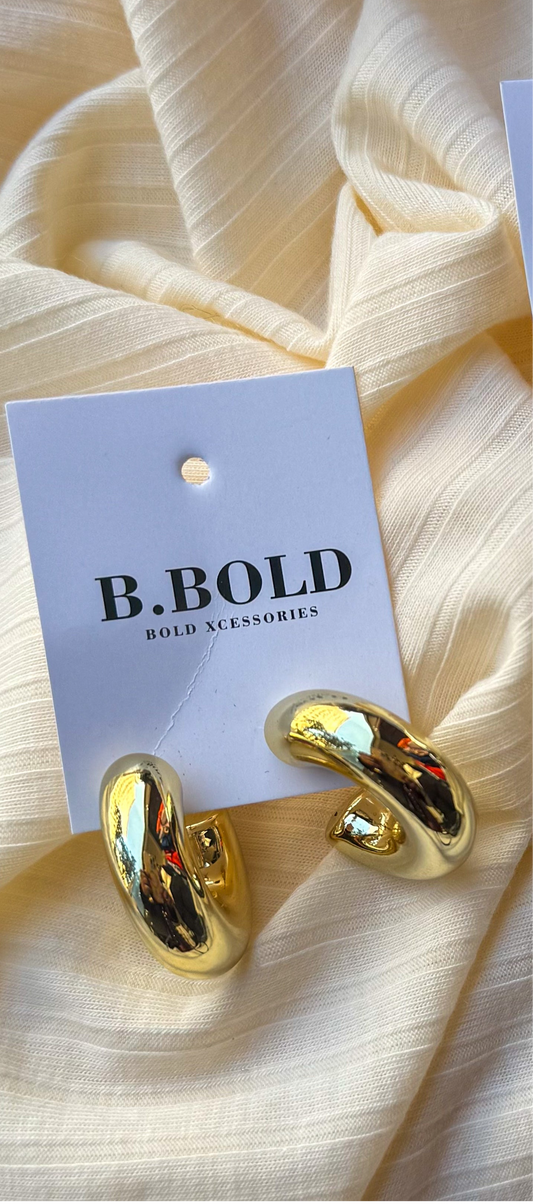 Gold hoop earrings