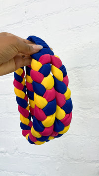 Mixed Colour Braided Headband (Only)
