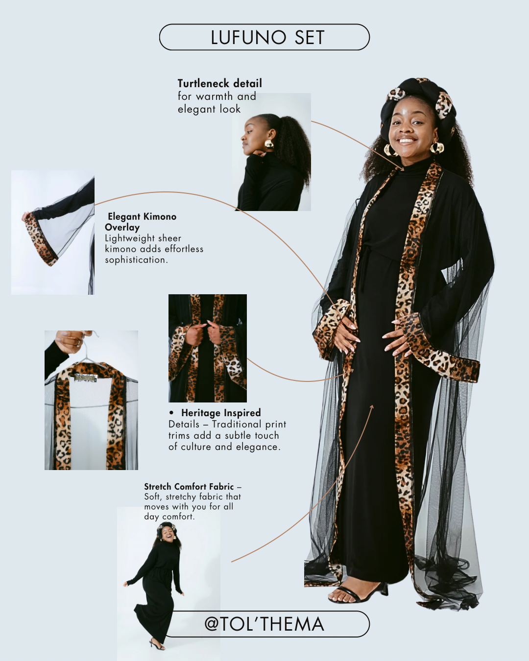 The cultured free Lufuno turtleneck set.