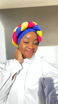 Mixed Colour Braided Headband (Only)