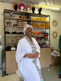 Mkami Boubou (Zulu Towel Print) (Tall)