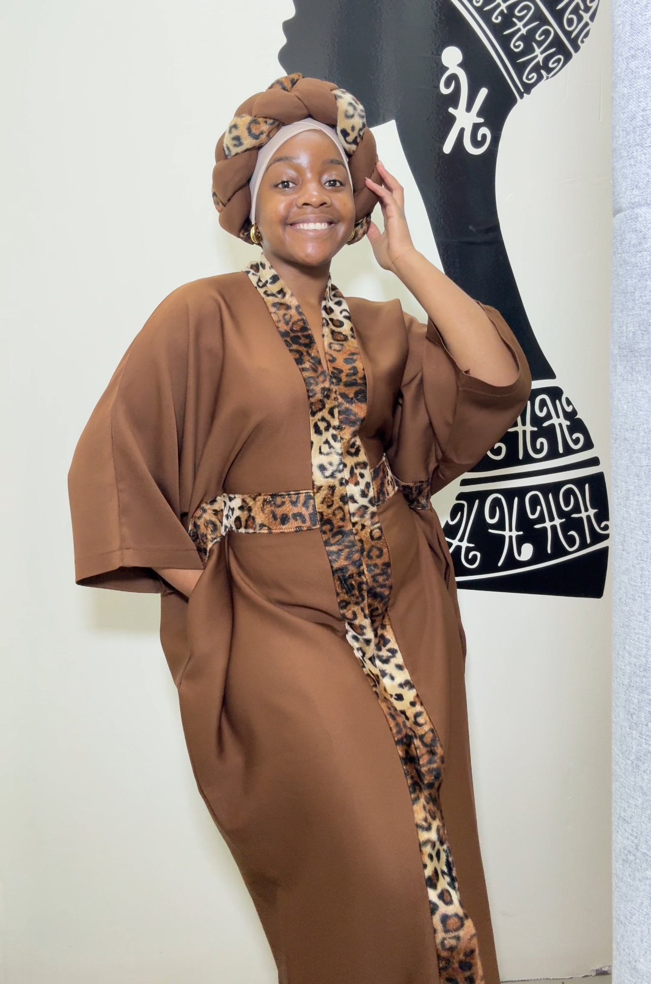 Nkosazana Boubou (Zulu Leopard Print) (Regular & Short)