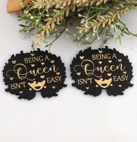 Real life queen earrings