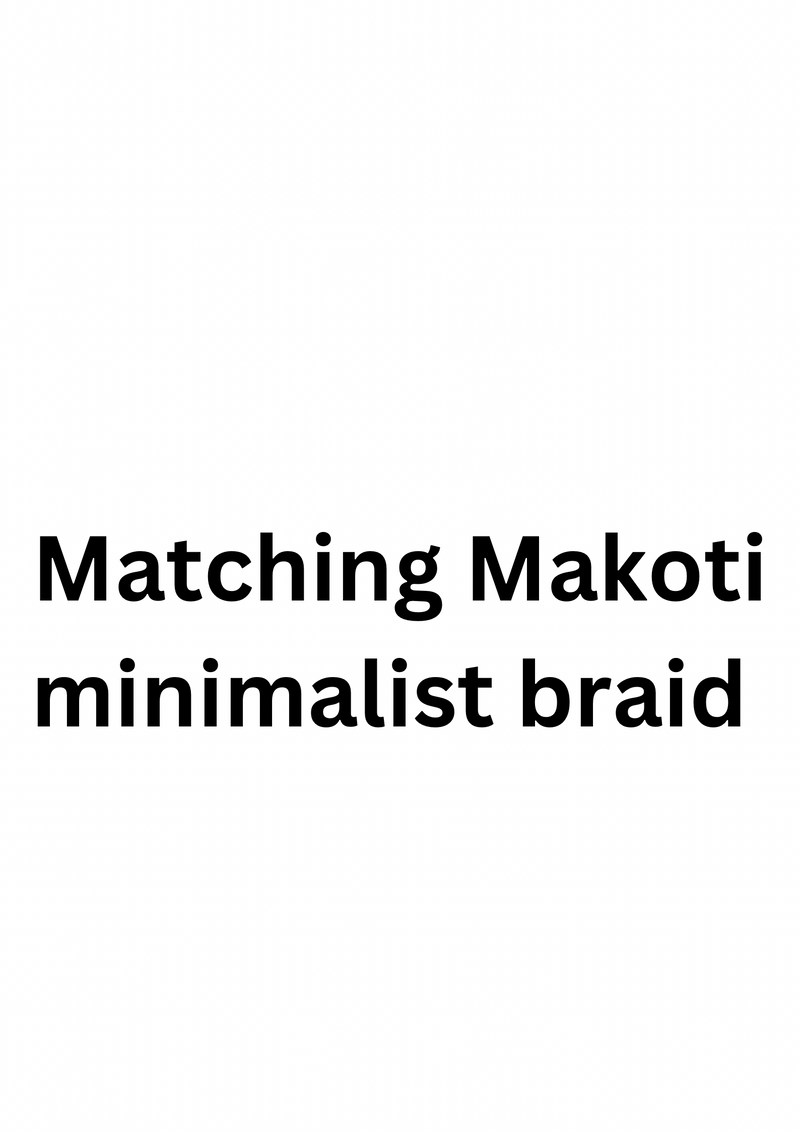 Matching shweshwe Minimalist Braid