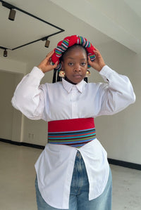 Mosadi Snatch corset with matching braid