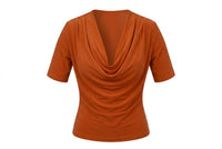 Feminine Drape Top with Sleeves - Tol'thema
