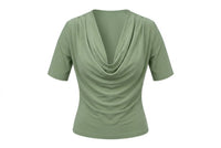 Feminine Drape Top with Sleeves - Tol'thema