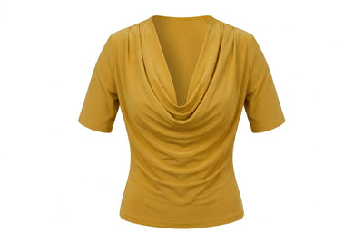 Feminine Drape Top with Sleeves - Tol'thema