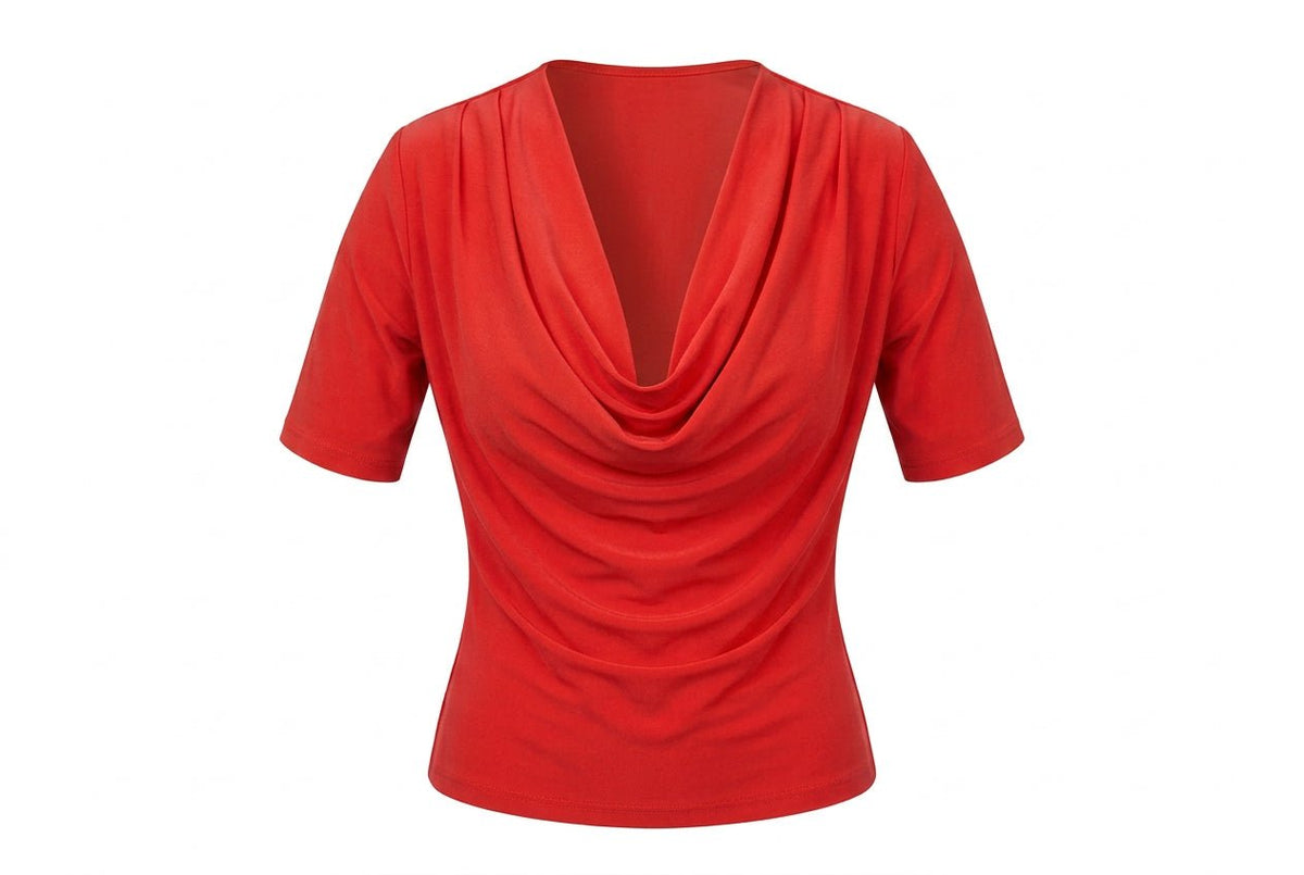 Feminine Drape Top with Sleeves - Tol'thema