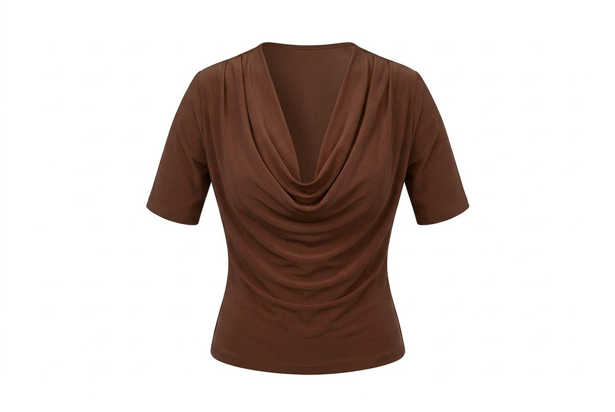 Feminine Drape Top with Sleeves - Tol'thema