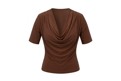 Feminine Drape Top with Sleeves - Tol'thema
