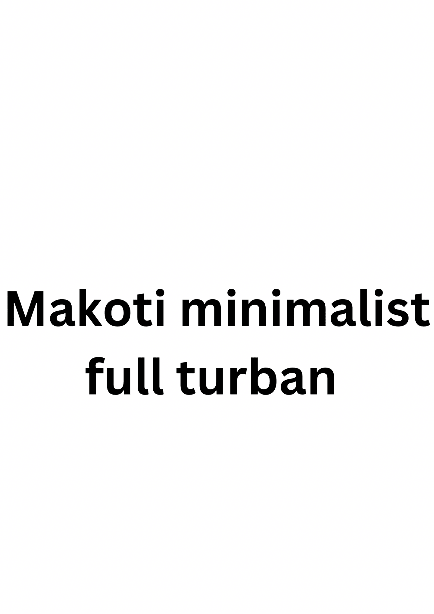 Matching shweshwe Minimalist Full Turban - Tol'thema