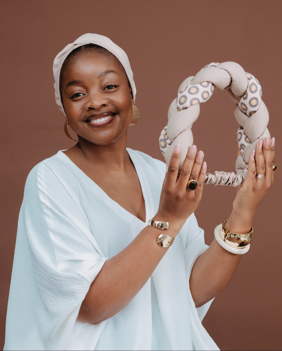 Matching shweshwe Rich Aunty Braid - Tol'thema