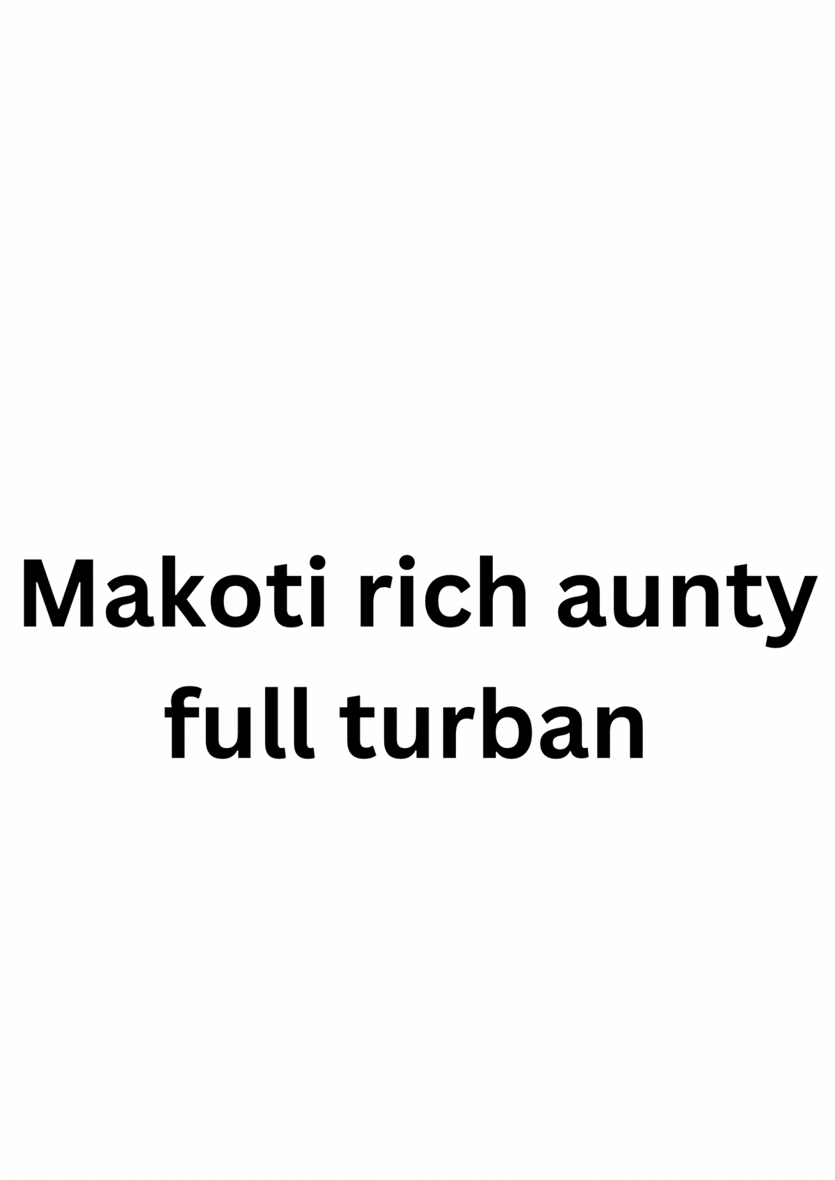 Matching shweshwe Rich Aunty Full Turban - Tol'thema