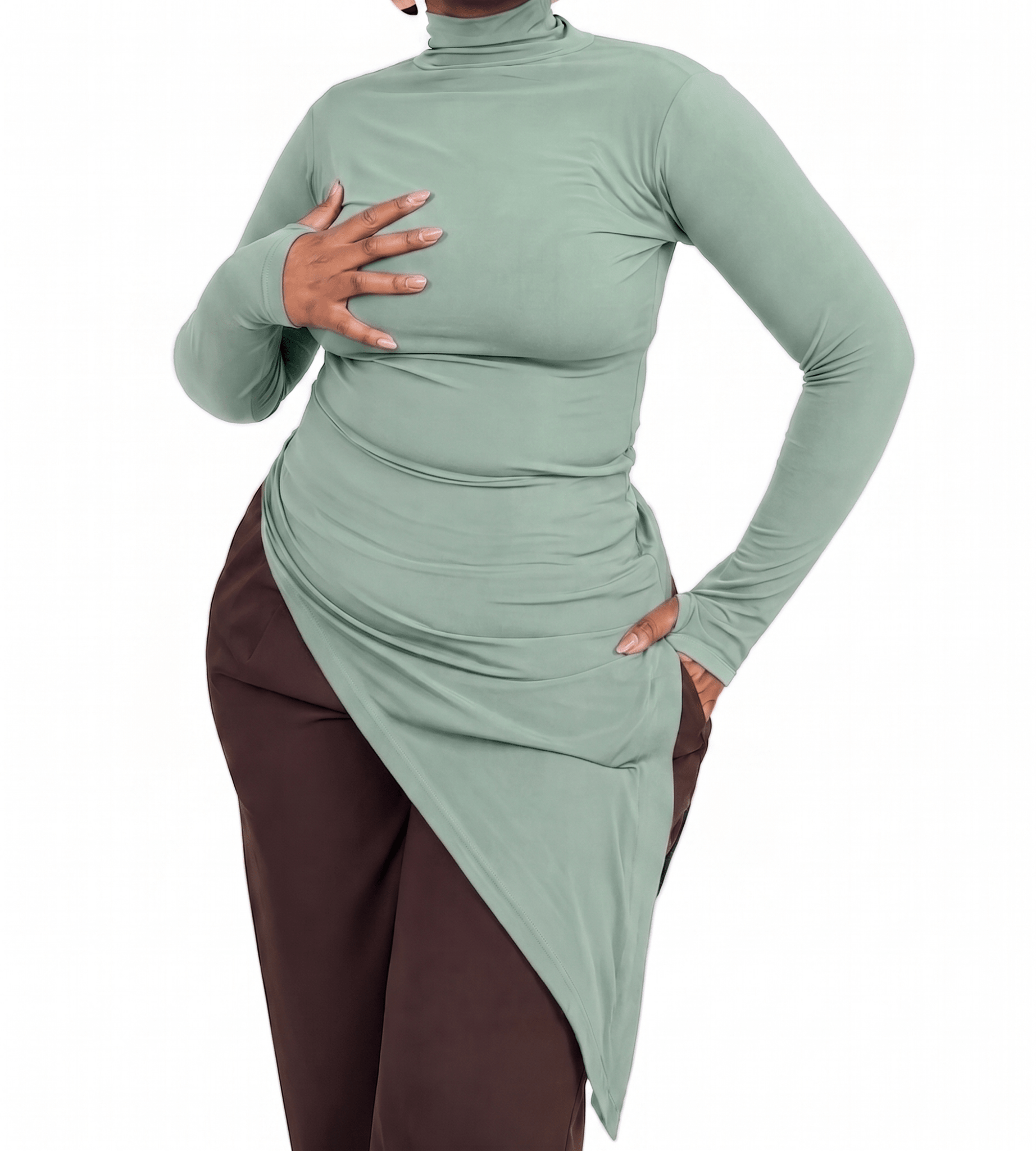 The Angle turtleneck Top - Tol'thema