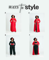 The Makoti long sleeve Snatched Kimono - Tol'thema
