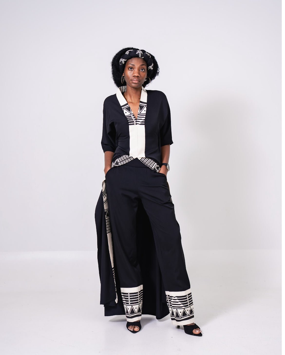 The Makoti Sleek Wide Leg Pants - Tol'thema