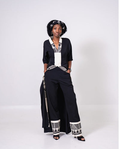 The Makoti Sleek Wide Leg Pants - Tol'thema
